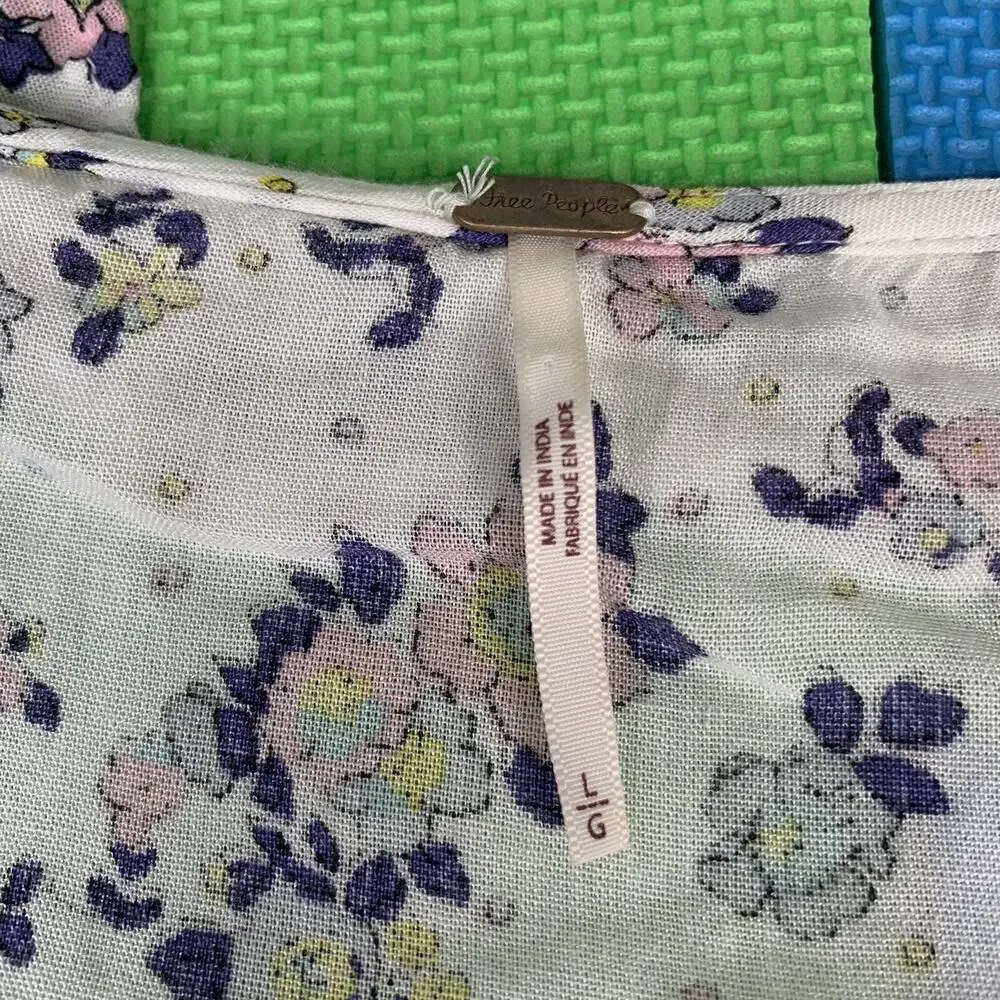 Free People Womens Size Large Secret Garden Crop Top ONLY Comfort *Flaws